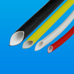 Manga de fibra de vidro de borracha de silicone (borracha interna e fibra externa) -SB-SRS-70