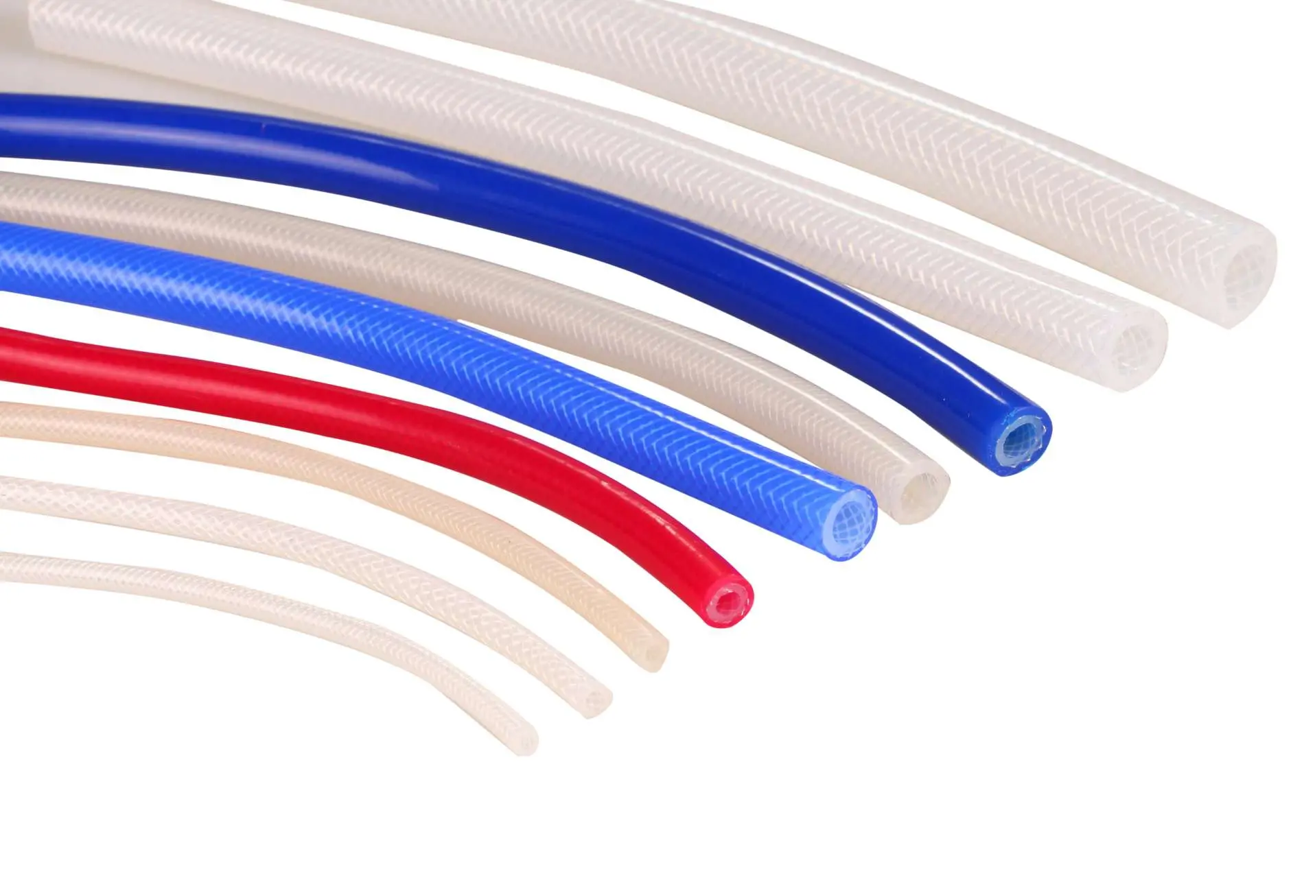 Tubo refor&ccedil;ado com borracha de silicone-SBS-SRRT